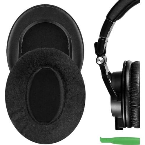 Comfort Velour Ear Pads for ATH-M50X, ATH-M40X, ATH-M30X, ATH-M20X, ATH-M10, Headphones, Replacement Ear Cushion/Ear Cups/Ear