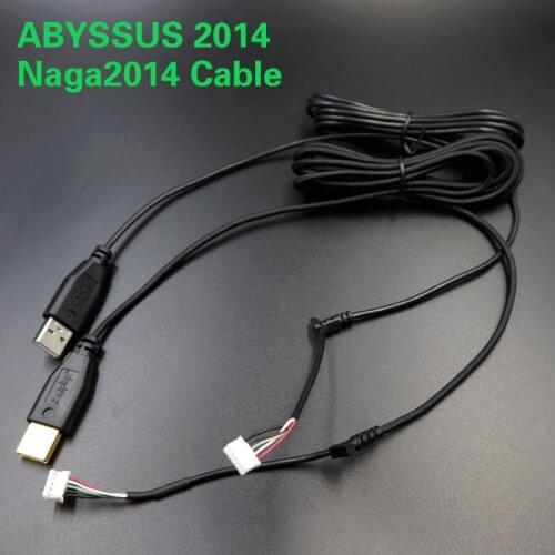 USB Mouse Cable Line Nylon Braided Wire for Razer Abyssus 2014 Naga 2014 Imperator Mouse Replacement Cable Free Mouse Skates