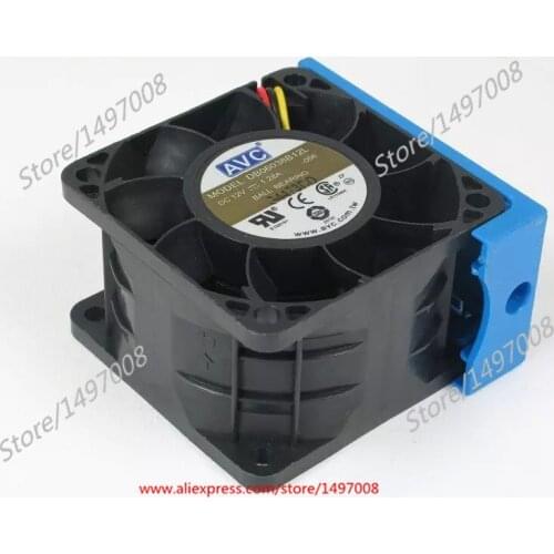 AVC DB06038B12L -006 DC 12V 1.28A 60x60x38mm Server Cooling Fan