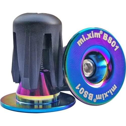 1 Pair Bicycle Bar End Plugs Outdoor Cycles Biking Aluminum Handlebar Plugs Entertainment For MTB Road Folding Bike Parts