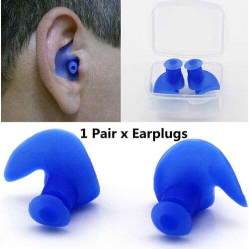 1 Pair Soft Waterproof Ear Plugs Silicone Dust-Proof Earplugs Diving Water Sports Snorkels Swimming Accessories