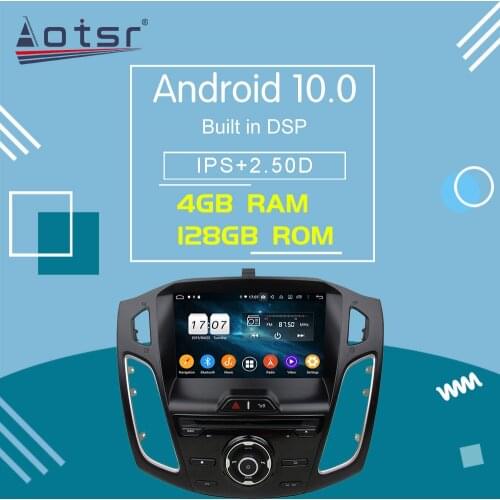 128GB For Ford Focus 3 MK3 2013 - 2015 Android 10 Car DVD Radio Player GPS Navigation Player Car Multimedia Player WIFI