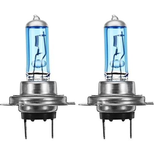 2Pcs Car Halogen Headlights HOD Fog Bulbs Lamps H1 H4 H7 H11 12V 100W 7200LM 6000K