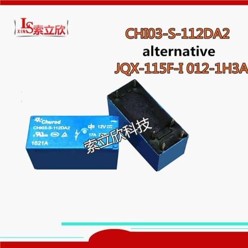 5pcs/lot 100%Original New Relay CHI03-S-112DA2 12VDC CHI03 S 112DA2 12V alternative JQX-115F-I 012-1H3A JQX 115F 6PIN 17A