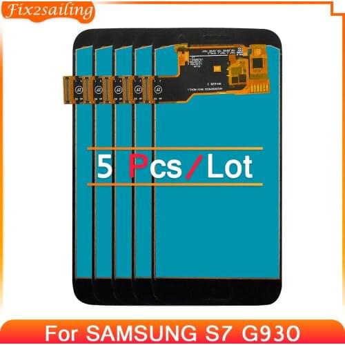 5pcs LCD TFT Incell For Samsung Galaxy S7 G930A G930F SM-G930F LCD Display Touch Screen Assembly For Samsung S7 G930 100%Tested