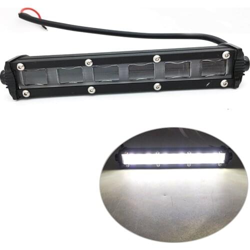 6D 7inch 18W Slim Mini LED Light Bar Single Row Work Lights For Auto 12V 24V ATV 4x4 Off road Car Work Lights Driving Lamps