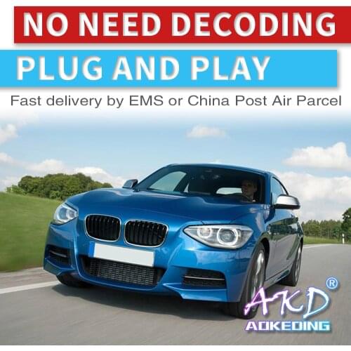 AKD Car Headlights For BMW the 1 series F20 2012-2015 Headlight Headlamp Bi Xenon Lens HID High Low beam light