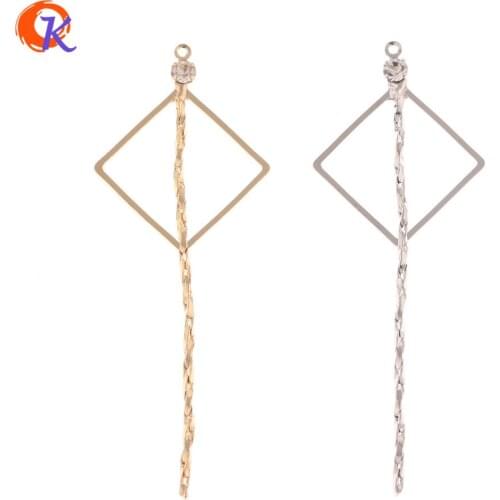 Cordial Design 30Pcs 20*55MM Earring Accessories/Hand Made/Genuine Gold Plating/Chain Shape/DIY Parts/Jewelry Findings Component