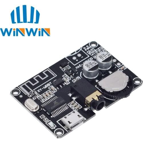 Bluetooth Audio Receiver board Bluetooth 5.0 mp3 lossless decoder board DC3.7V-24V Wireless Stereo Music Module XY-WRBT