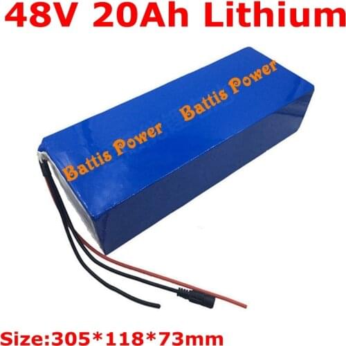 Brand 20Ah 48 Volt Batteries 48v 1000w Lithium Battery E-bike Battery 48v 20ah 1500w Electric Scooter Motor 1000w 48v 5A Charger