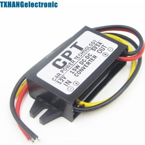 DC/DC Converter Regulator 12V to 5V 3A 15W Car Led Display Supply Module