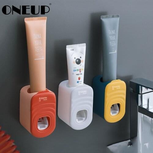 ONEUP Waterproof Toothpaste Dispenser Wall-Mounted Toothpaste Squeezer Load-Bearing Paste Squeezer Toilet Bathroom Accessories