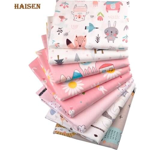 Cartoon Animal Printed Cotton Twill Fabric Patchwork Tissue Cloth For DIY Toy Sewing&Quilting Baby&Childs Bedclothes Material