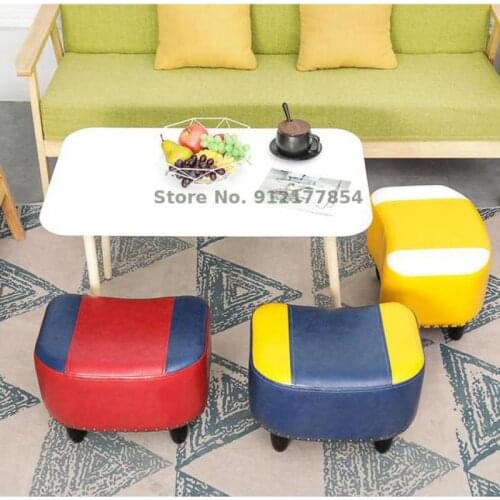 Coffee Table Stool Living Room Footrest Stool Creative Sofa Stool Household American Foot Shoe Shoe Stool At The Door