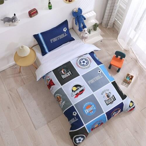 Football Club Bedding Set King Size Sport Duvet Cover for Kids 3D Quilt Boys Kids Bed Set Nordic Home Textiles Real Product Show