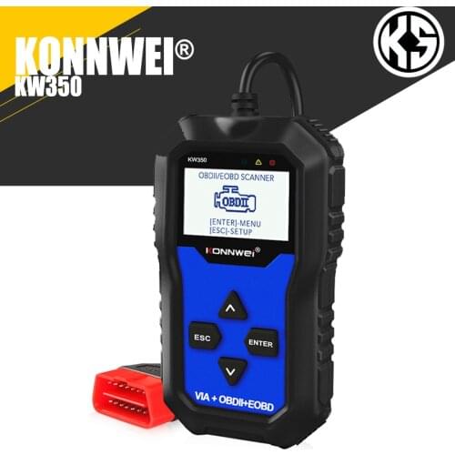 KONNWEI KW350 OBD2 Car Scanner Professional Code Reader Scanner OBD2 Auto diagnostic Tool for AUDI/SEAT/SKODA/VW Golf Obd2
