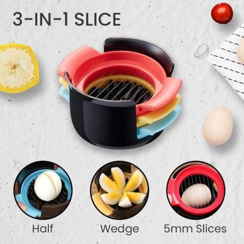Multifunctional Egg CutterEgg Cutter Multi-Functional Egg Slicer 3in1 kitchen gadgets Household Kitchen Egg Tools Kitchen Gadget