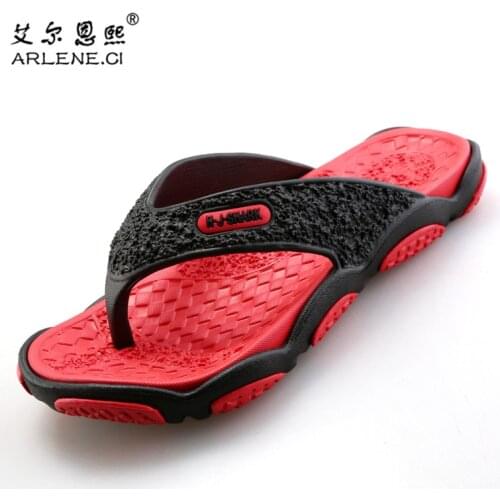 Mens Slippers Summer Sandals Classic Men Lightweight Non-slip Flip Flops Outdoor Beach Shoes Home Garden Open Toe Slide Sandals