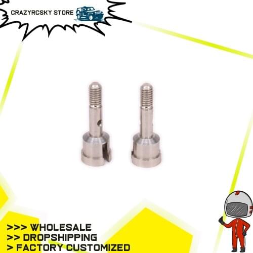 RCAWD 2PCS Wheel Axle Convert To Use 1/10 On-Road Wheel Set For Rc Hobby Model Car 1/18 Wltoys A959 A969 A979 K929