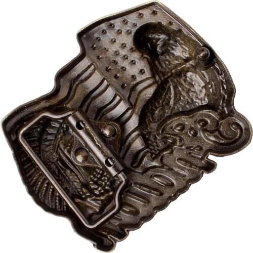 Novelty Indian Chief Eagle Belt Buckle Western Cowboy Jeans Accessories Gift