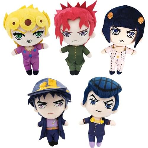 JoJos Bizarre Adventure Kujo Jotaro Buccellati Kakyoin Noriaki Giomo Josuke Higa Plush Doll Animal Dolls Soft Gifts Stuffed Toy
