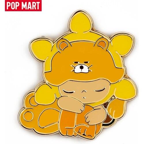POP MART Dimoo Zodiac Metal Badge Series free shipping