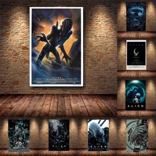 Horror Movie Film Retro ALIEN Classic Canvas Painting Poster Prints Art Wall Pictures for Living Room Painting Gift Home Decor