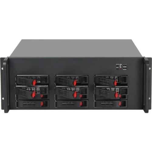 NAS chassis, Enterprise hot swap 12 bit hard disk, ATX motherboard, Short 4U server, Storage rack, Multi disk