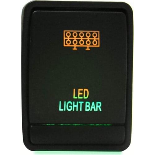 LED Car Push Switch Bar Black For Driving Light For Nissan For Spot Light