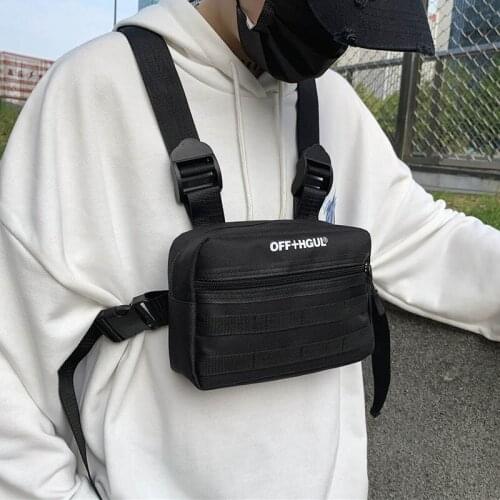 Tactical Waist Pack Unisex Streetwear Chest Rig Bag Waterproof Belt Vest Bullet Bag Men Waist Tactical Pack Travel Chest Pouch
