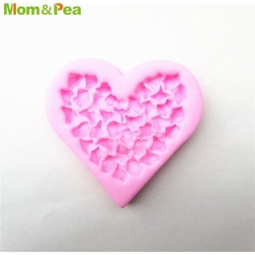 XK201-1 Heart & Diamond Shaped Silicone Mold Gum Paste Chocolate Ornamental Fondant Mould Cake Decoration Tools