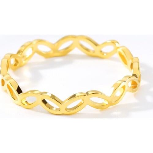 Multiple Leaf Finger Rings For Women Fashion Jewelry Stainless Steel Gold Color Plant Cute Rings Bijoux Femme