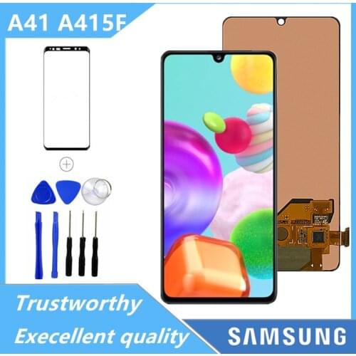 6.1" New Original AMOLED For Samsung Galaxy A41 SM-A415F A415 LCD Display Touch Screen Digitizer Assembly Replacement Parts