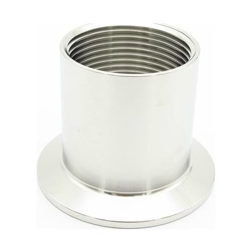 1-1/4" BSP Female x 64mm Ferrule OD 304 Stainless Steel Sanitary Connector Pipe Fitting For Homebrew Fit 2" Tri Clamp