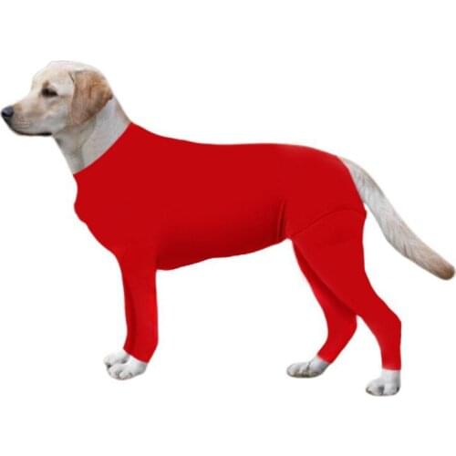 1PCS Loss Hair Proof Elastic Pets Tight Clothing Long Sleeves Dog Bodysuit Pet Clothes For Dogs Cats