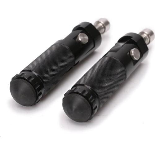 2pcs Motorcycle Motor Bike Folding Footrests Footpegs CNC Aluminum Universal Foot Rests Pegs Rear Pedals Set