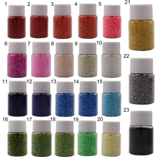 2000Pcs/Bottle Perforated Beads Sturdy Multifunctional Resin Bracelets Necklaces Ring Tiny Beads Jewelry Accessories