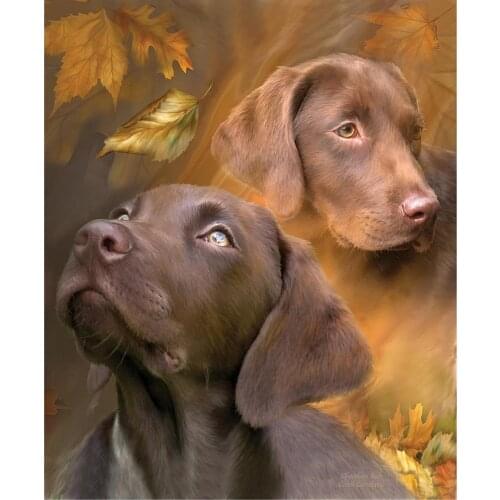 3D DIY Diamond Embroidery Animal 5D Diamond Cross Stitch Crystal Full Diamond Sets Unfinish Decorative Diy Diamond Painting Dog