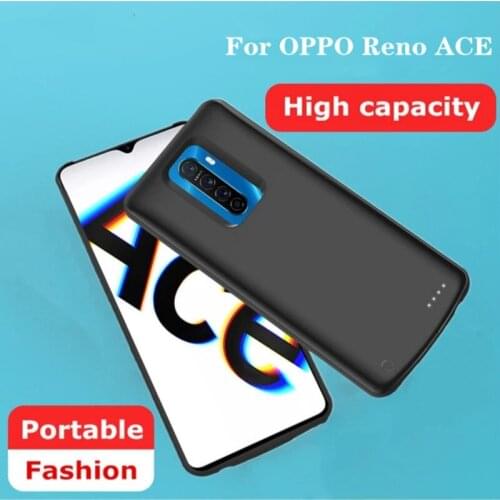 KQJYS 6800mAh External Power Bank Charging Cover For Reno ACE Battery Case Battery Charger Cases For OPPO Reno ACE Power Case