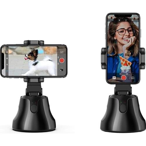 360 Rotation Face Tracking Selfie Stick Holder AI Composition Object Tracking Phone Gimbal For Photo Vlog Live Video Record