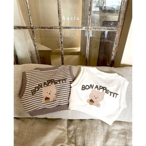 Baby vest autumn new product baby cartoon cotton vest 30