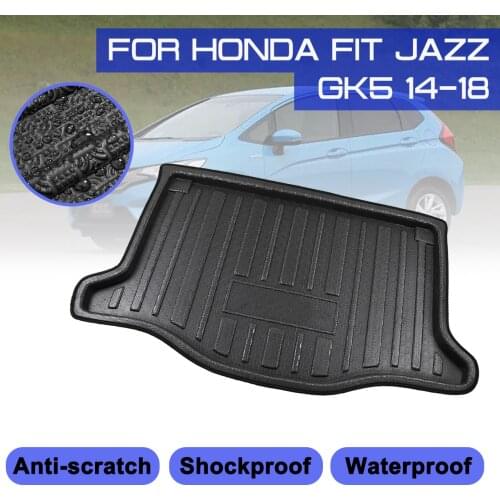 For Honda FIT JAZZ GK5 2014 2015 2016 2017 2018 Car Floor Mat Carpet Rear Trunk Anti-mud Cover