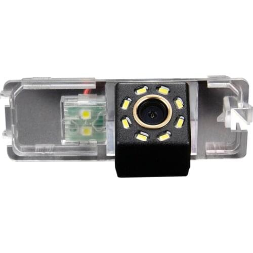 Misayaee Car Rear View Reverse Parking Camera Golden 8 LED for GOLF V MK5 VI MK6 SCIROCCO EOS LUPO PASSAT CC PHAETON BEETLE SEAT