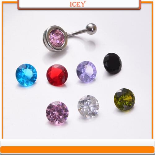 Medical puncture Navel Ring Stainless Steel navel nail can be replaced with DIY puncture accessories