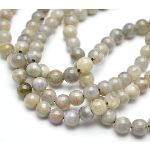 10Strands Grade AA Natural Labradorite 6~8mm Round Beads 16'' Fashion Women Jewelry Making Materials