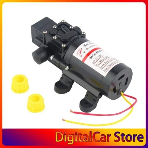 DC 12V 60W Motor High Pressure Diaphragm Water Self Priming Pump For Water cycle Car washing machine Garden irrigation Hot