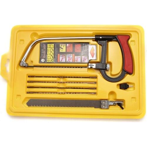 Multifunctional manual mini saw DIY hacksaw 6 blade saw blade woodworking metal processing model tool