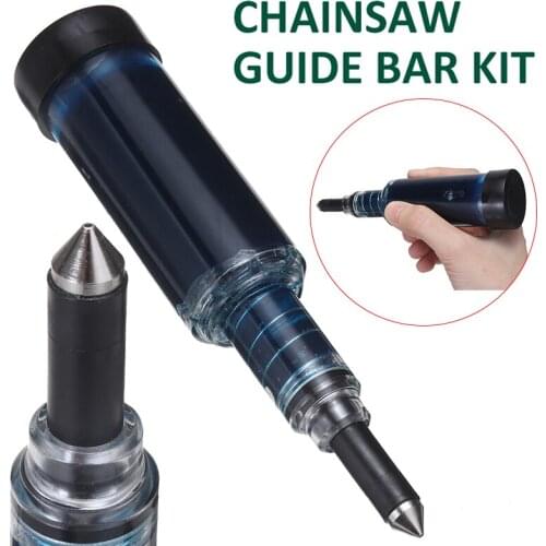 1set Chainsaw Guide Bar Maintenance Kit Grease Gun Sprocket Brushcutter Lube Tool Cleaner