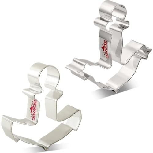 KENIAO Anchor Cookie Cutter for Kids Birthday Party - Biscuit / Fondant / Pastry /Bread Cutter - Stainless Steel