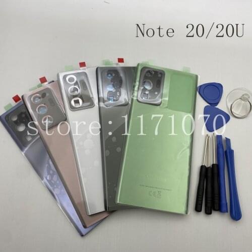 Original Samsung Glass Housing Back Cover Cases For SAMSUNG Galaxy Note 20 Ultra Note20 Ultra Note20+ Phone Rear Battery Door